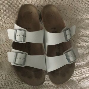 White Arizona Birkenstocks